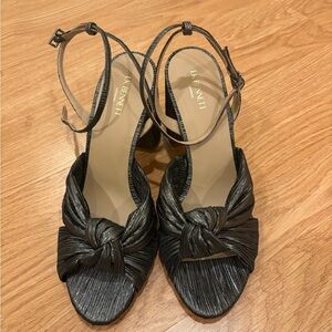 LK Bennett Black Textured Heels